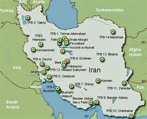Iran Politics Club Iran Provinces And Defense Maps 12 Air Bases Radar