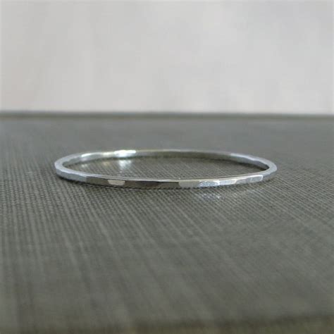 Thin Sterling Silver Stackable Ring 1 Ring Super Slim 1mm