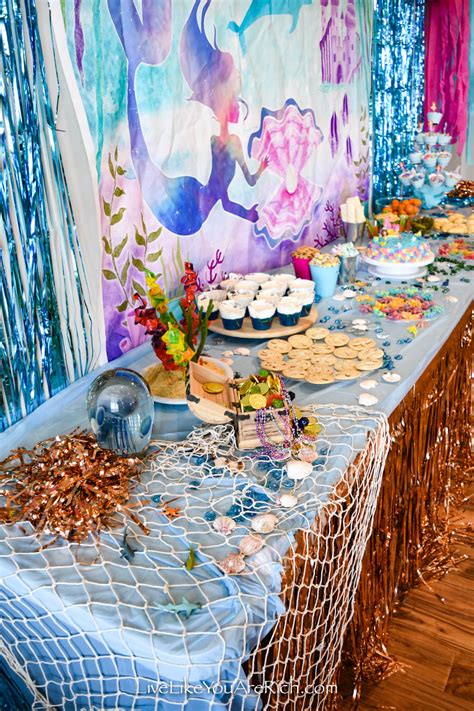 Mermaid Under The Sea Party Food Live Like You Are Rich