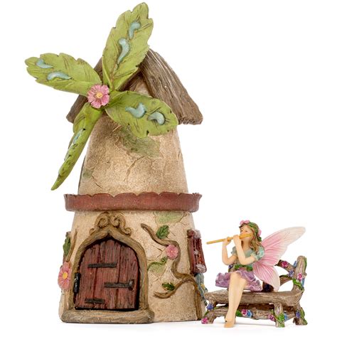 Miniature Fairy Garden House Kit Mini Fairy Figurines Indoor Or
