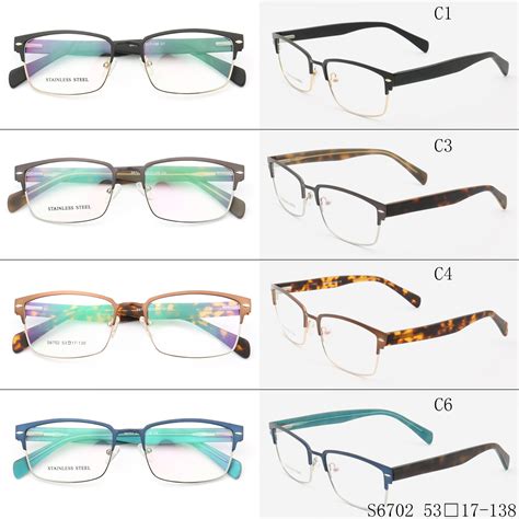 full frame mixed materials browline eyeglasses frames model s6702 — jupitoo