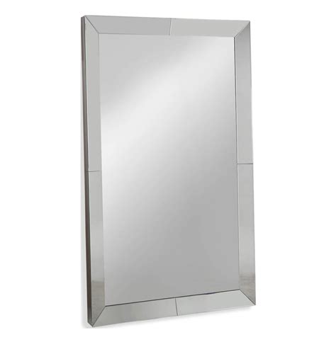Lawrence Large Modern Mirror Framed Floor Mirror Kathy Kuo Home