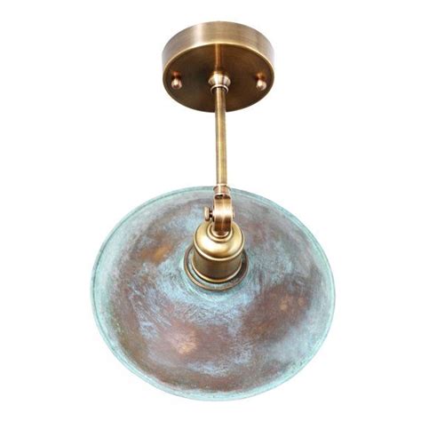 Handmade Brass With Patina Pendant Light And Sconce Industrial Etsy
