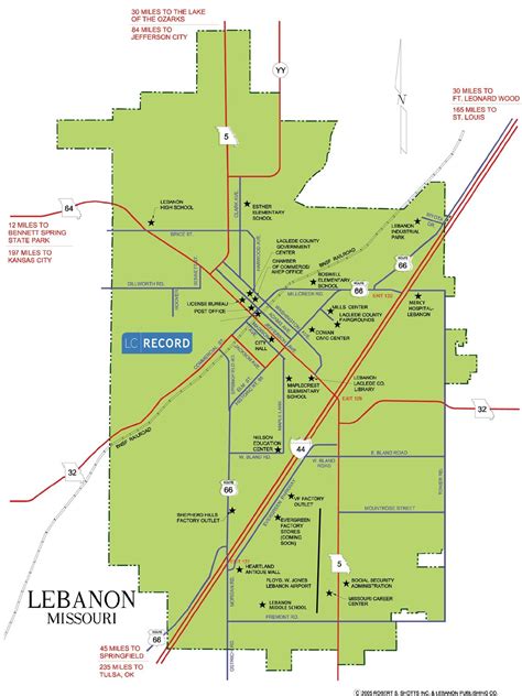 Map Of Lebanon Mo