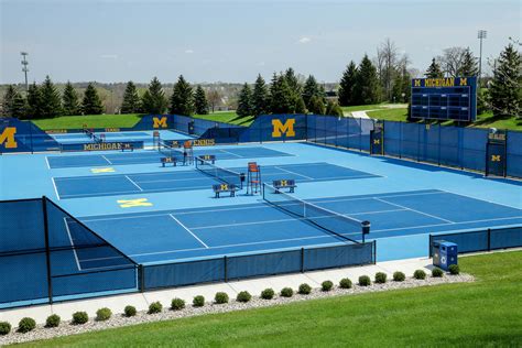 University Of Michigan Varsity Tennis Center William Clay Ford Outdoor
