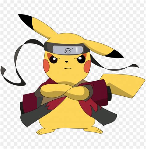 Attack With Rock Throw Ninja Pikachu Png Image With Transparent