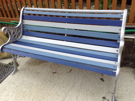 My Finished Bench Wooden Bench Outdoor Painted Benches Painting