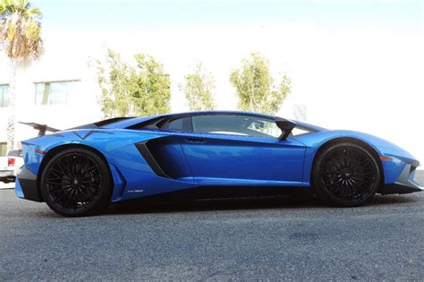 Bright Blue Lamborghini Aventador Sv Hits The Market In California