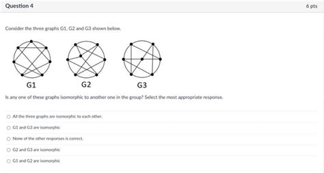 Solved Consider The Three Graphs G1g2 And G3 Shown Below