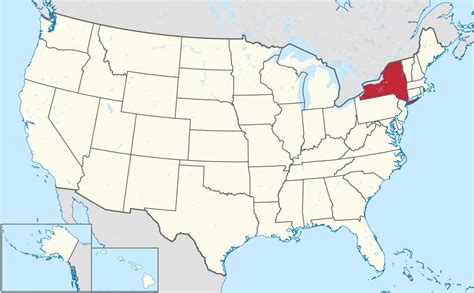 Karten USA - New York (NY) mit Straßenkarte und Bevölkerungsdichte
