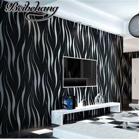 Beibehang Non Woven Wallpaper Modern Minimalist Living Room Bedroom Tv