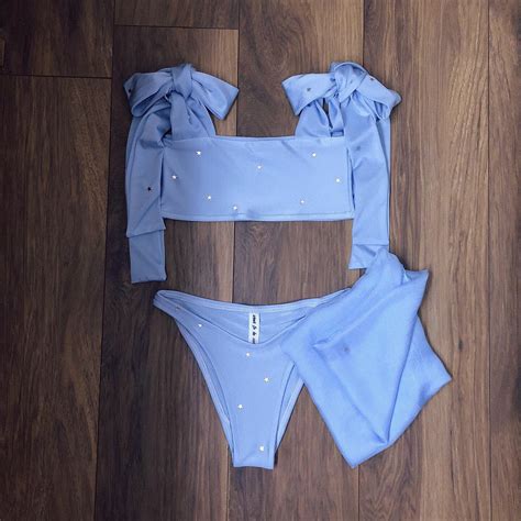 Baby Blue Itty Bitty Star Bikini Set Various Styles Wear To Be Seen