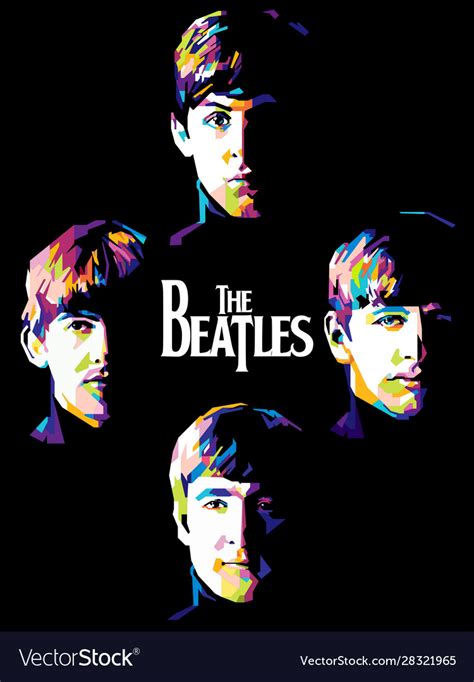 Beatles Royalty Free Vector Image Vectorstock