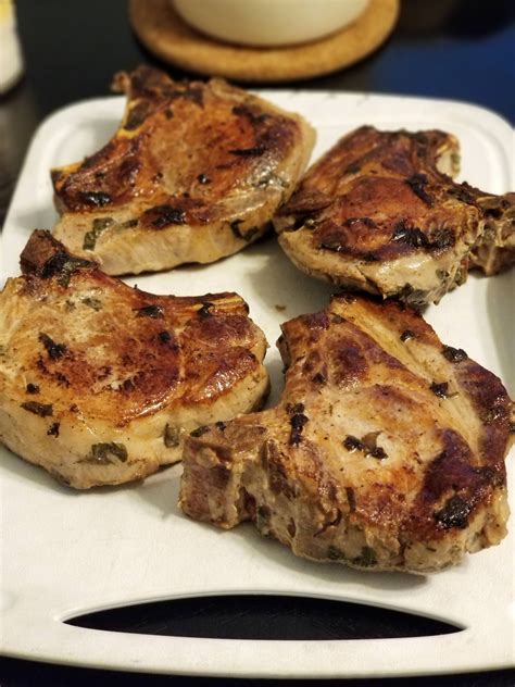 Prepare a grill for high heat. HOMEMADE Sous Vide Bone-in Pork Chops Food Recipes ...