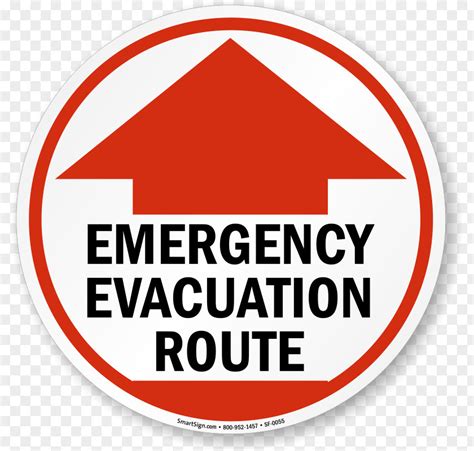 Road Emergency Evacuation Exit Sign Fire Drill Png Image Pnghero