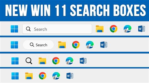 The New Updated Windows 11 Taskbar Search Box Options