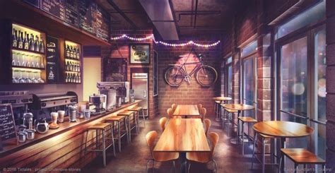 Hipster Coffee Visual Novel Background By Giaonp Game Background