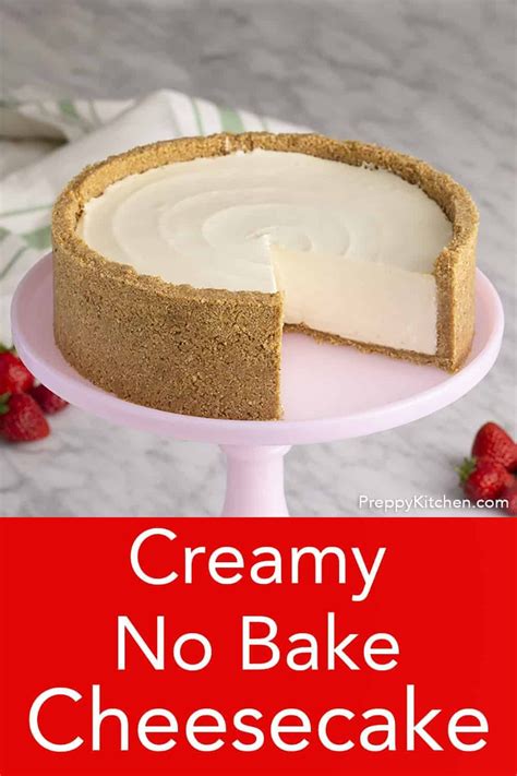 This Delicious No Bake Cheesecake Is Light Creamy And Beyond Easy To Make Youll Like Easy