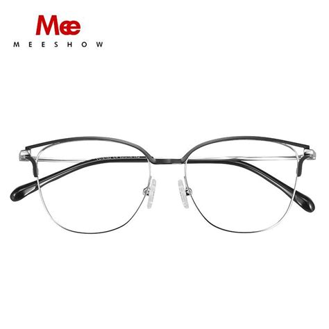 meeshow titanium alloy glasses frame women cat eyes prescription eyegl fuzweb eye prescription