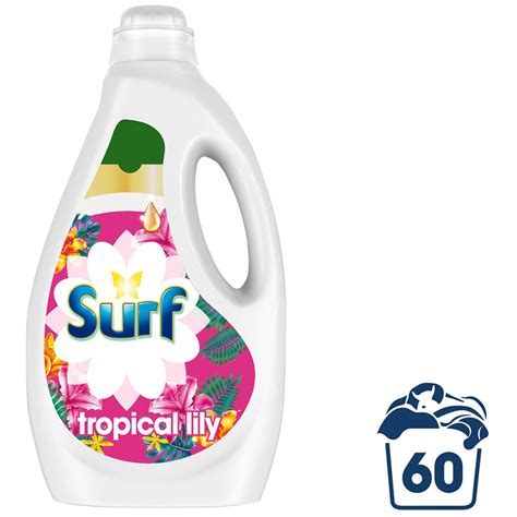 Surf Tropical Lily Concentrated Liquid Laundry Detergent 60 Washes Wilko