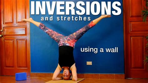 Inversions And Stretches With A Wall Yoga Class Five Parks Yoga Youtube