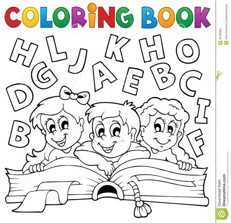 Coloring Book Kids Theme 5 Stock Vector Image Of Clipart 32783465