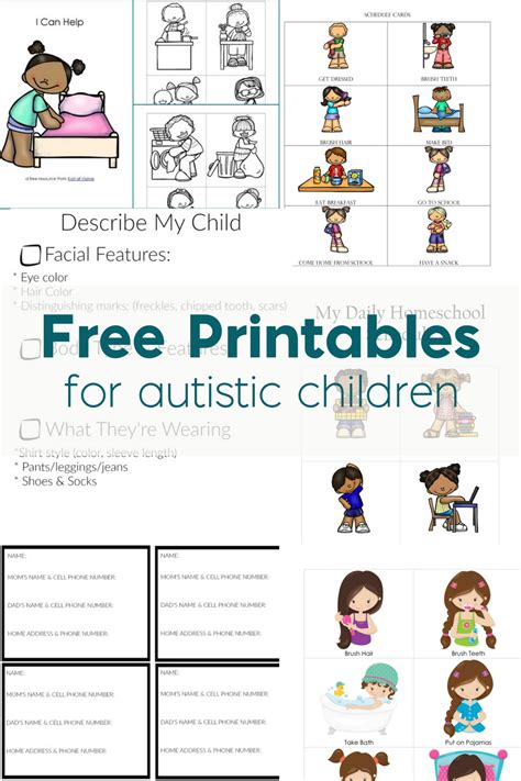 Printable Autism Activities Printable Blank World