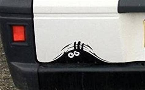 Funny Peeking Monster Decal Sticker Vinyl Etsy