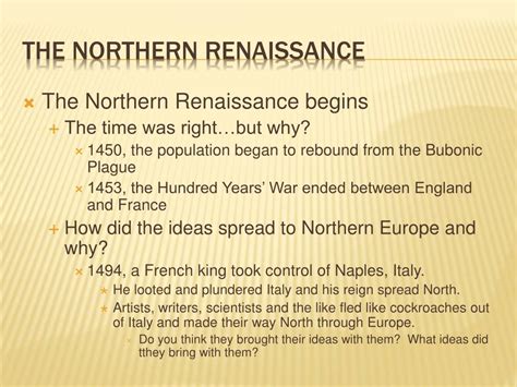 Ppt Chapter 1 Section 2 The Northern Renaissance Powerpoint