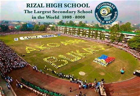 Rizal High School The Largest Secondary School In The World 1992 2005