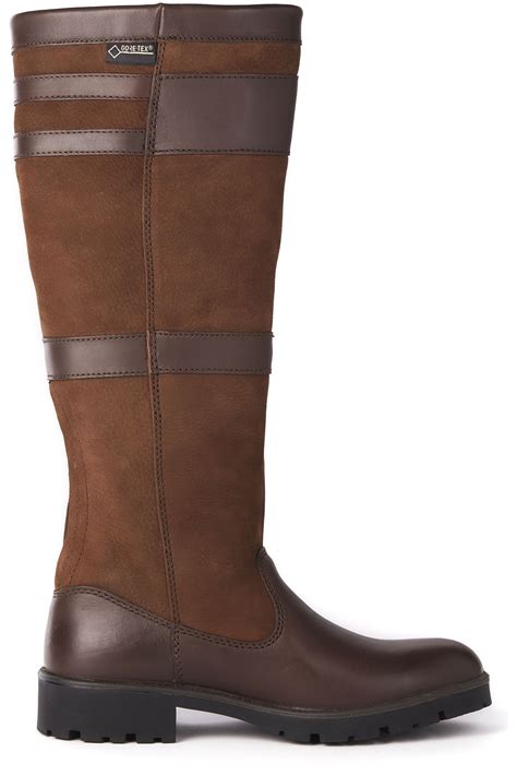 Dubarry Womens Longford Leather Boot Walnut The Drillshed