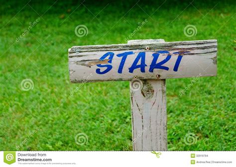 Start Sign New Beginning stock photo. Image of post, perspective - 32919794