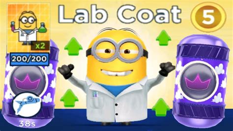 Despicable Me Minion Rush Lab Coat Level Up Costume Gameplay