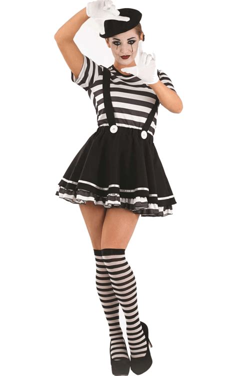 Our Pretty Mime Artiste Costume Is Just The Thing To Entertain Your