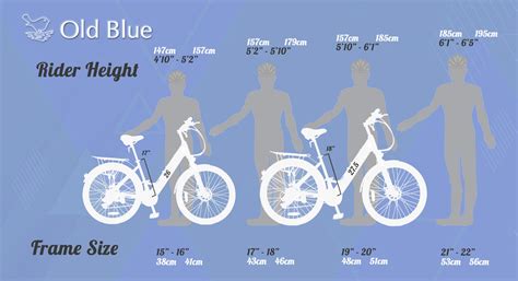 E Bike Size Guide Old Blue