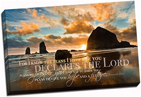 Christian Wall Art Canvas For I Know The Plans I Have For You