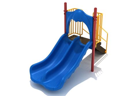 3 Foot Double Straight Slide Commercial Playground Equipment Pro