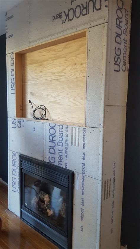 Cement Board Fireplace Insert