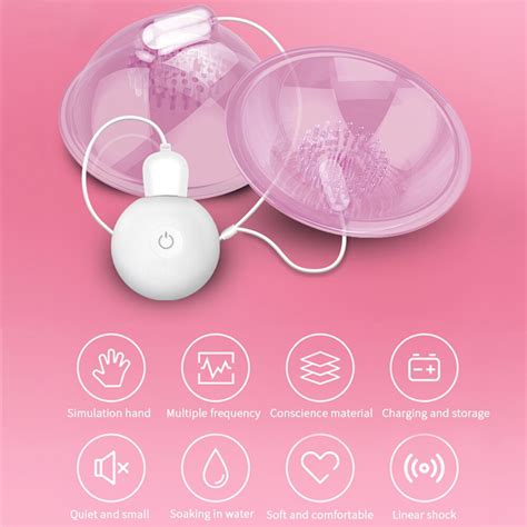 Electric Nipple Sucking Vibrator Breast Nipple Massager With Suction Cups Sucker Vibrator Sex