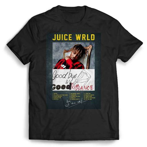 Juice Wrld Goodbye And Good Riddance Black T Shirt For Men Women Juice