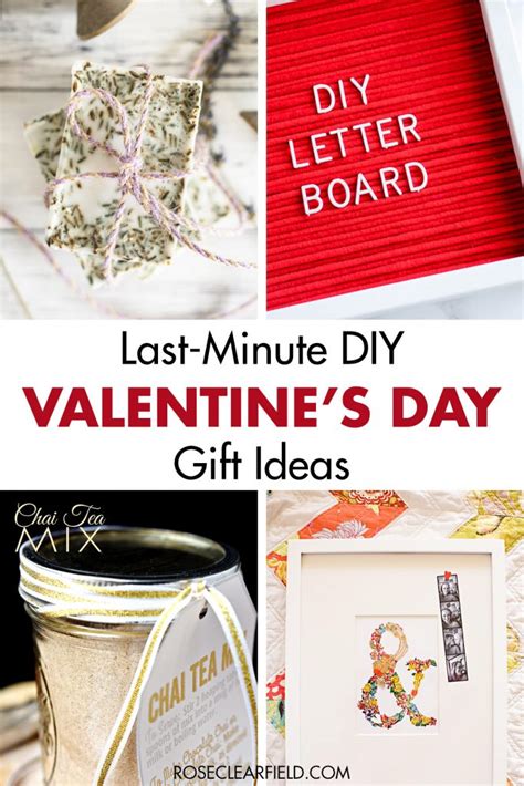Don't let late shipping deter you from giving a great gift. Last-Minute DIY Valentine's Day Gift Ideas • Rose Clearfield
