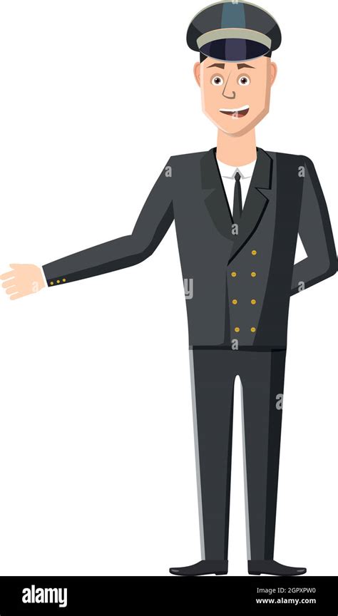 Chauffeur Icon In Cartoon Style Stock Vector Image And Art Alamy