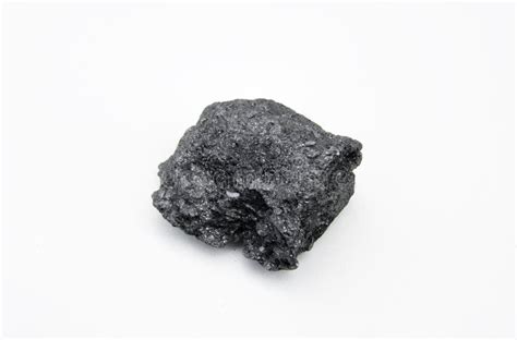 Graphite Mineral Isolated Over White Stock Photo Image Of Geological
