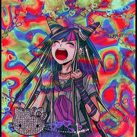 Ibuki Mioda Danganronpa Anime Animes Icon Icons Glitchcore Aesthetic Glitchcore Wallpaper Flash