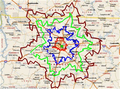 Nashville Tn Zip Codes Map Maping Resources
