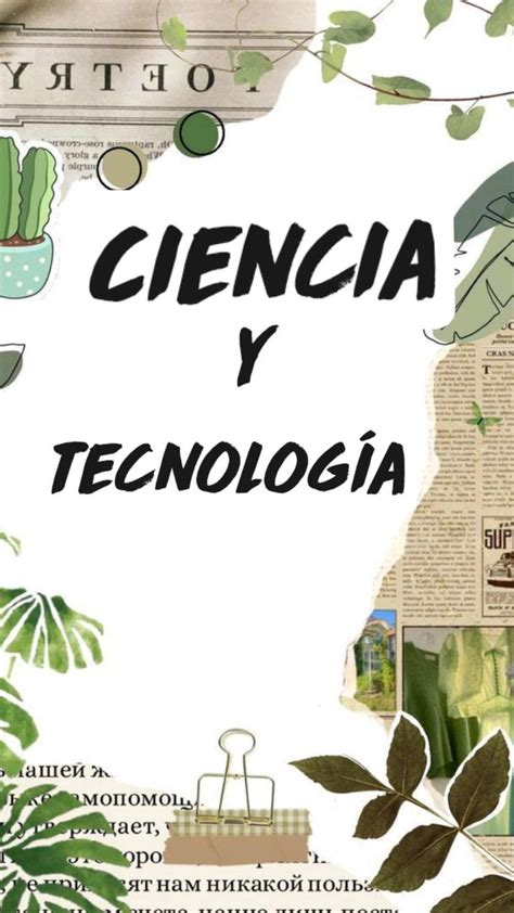 Portada De Ciencia Y Tecnología Caratulas De Ciencias Etiquetas De