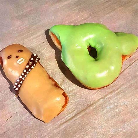 yoda and chewbacca donuts for star wars day may the 4th be with you friends starwars