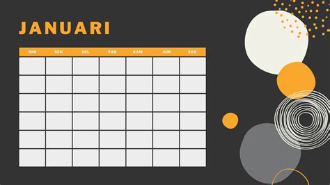 Pilih Contoh Kalender Harian Istimewa Siap Cetak Canva