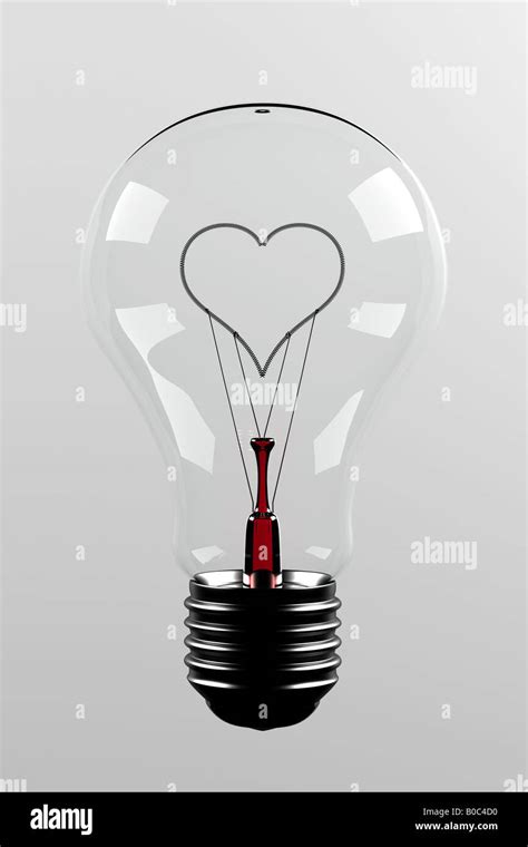 Love Light Bulb Light Bulb With A Filament In The Shape Of A Heart