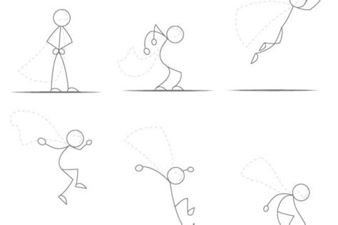 Drawn Animation Of Movement Of A Stick Figure Learn Animation Stick